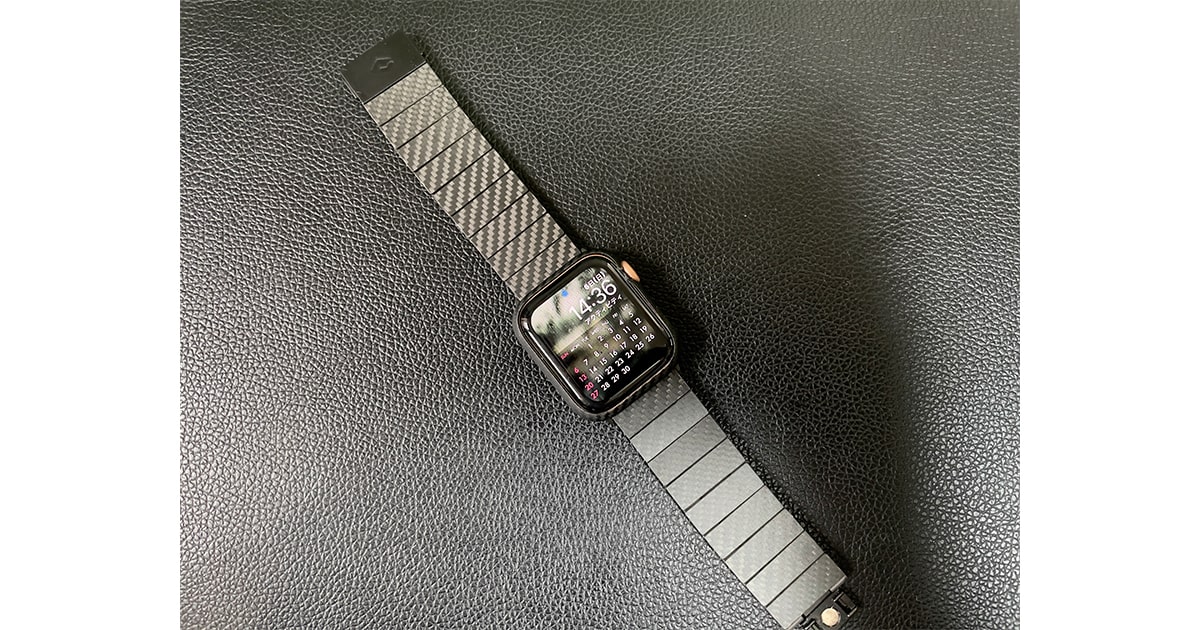 PITAKA カーボン製 Watch Bandモダン バンドレビュー！Apple Watch 