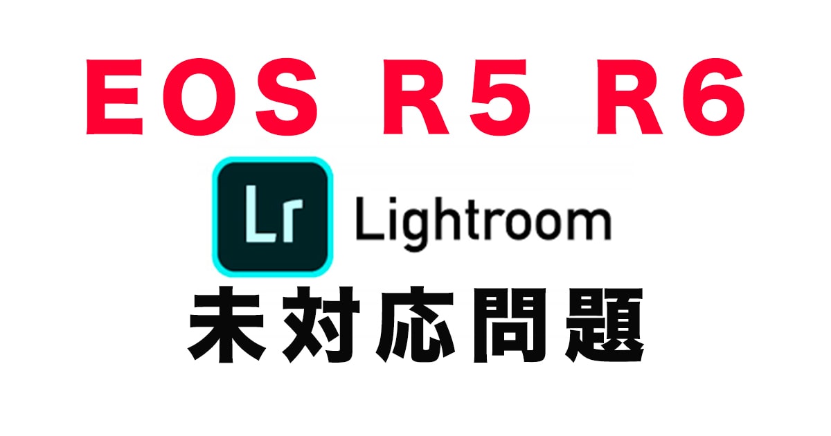 【RAW現像】EOSR5 R6 Adobe Lightroomカメラプロファイル未対応問題