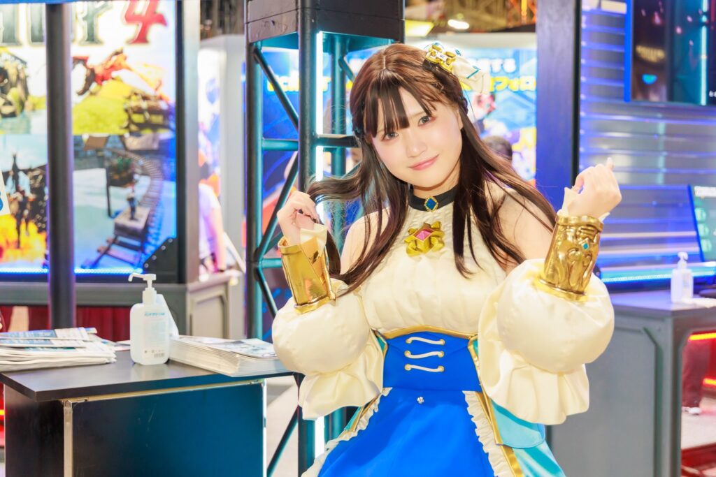 東京ゲームショウ2022年美女コンパニオンポートレート写真