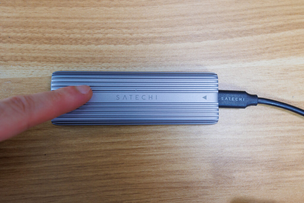 Satechi USB-C M.2 SSDケースの放熱性