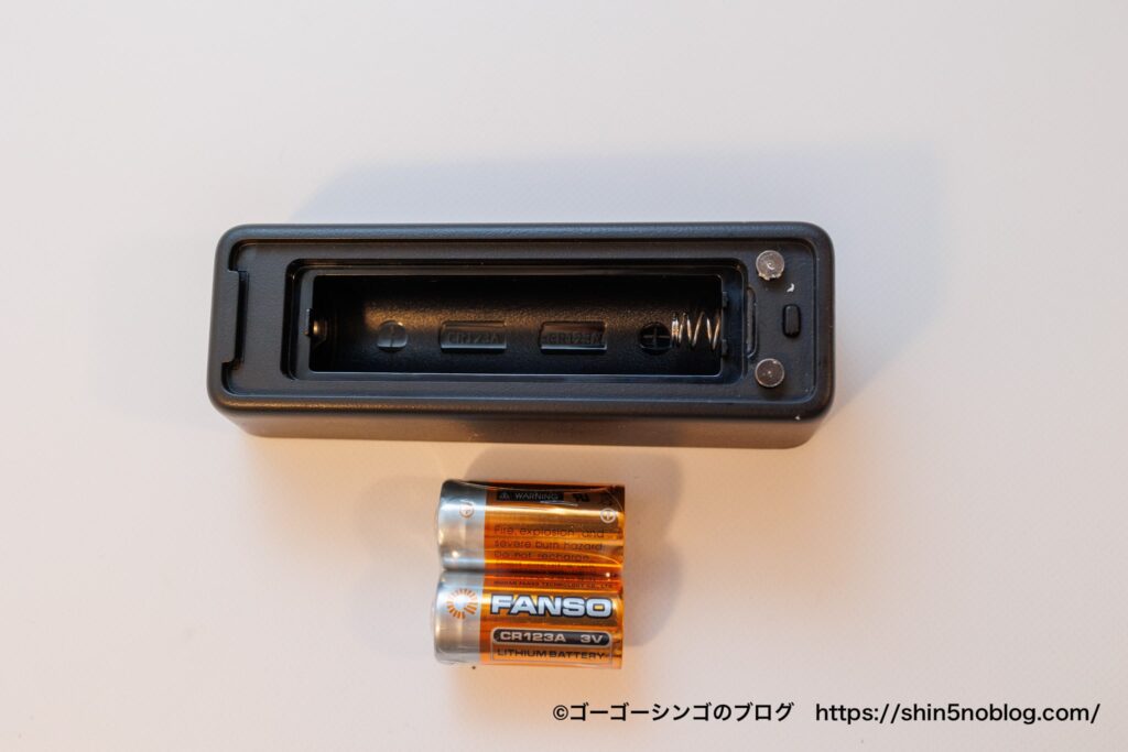 SwitchBot指紋認証パッドの電池