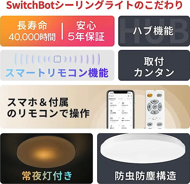 SwitchBot LEDシーリングライトプロレビュー！買うなら通常