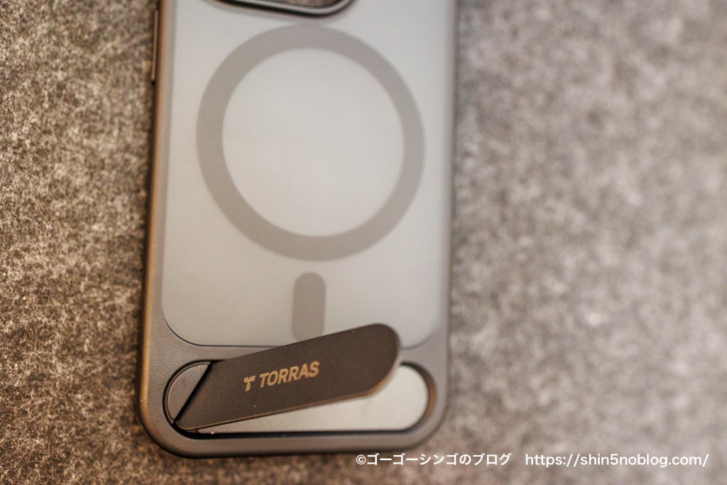 TORRAS iPhone 15 Pro 用 ケース UPRO Pstandのスタンド