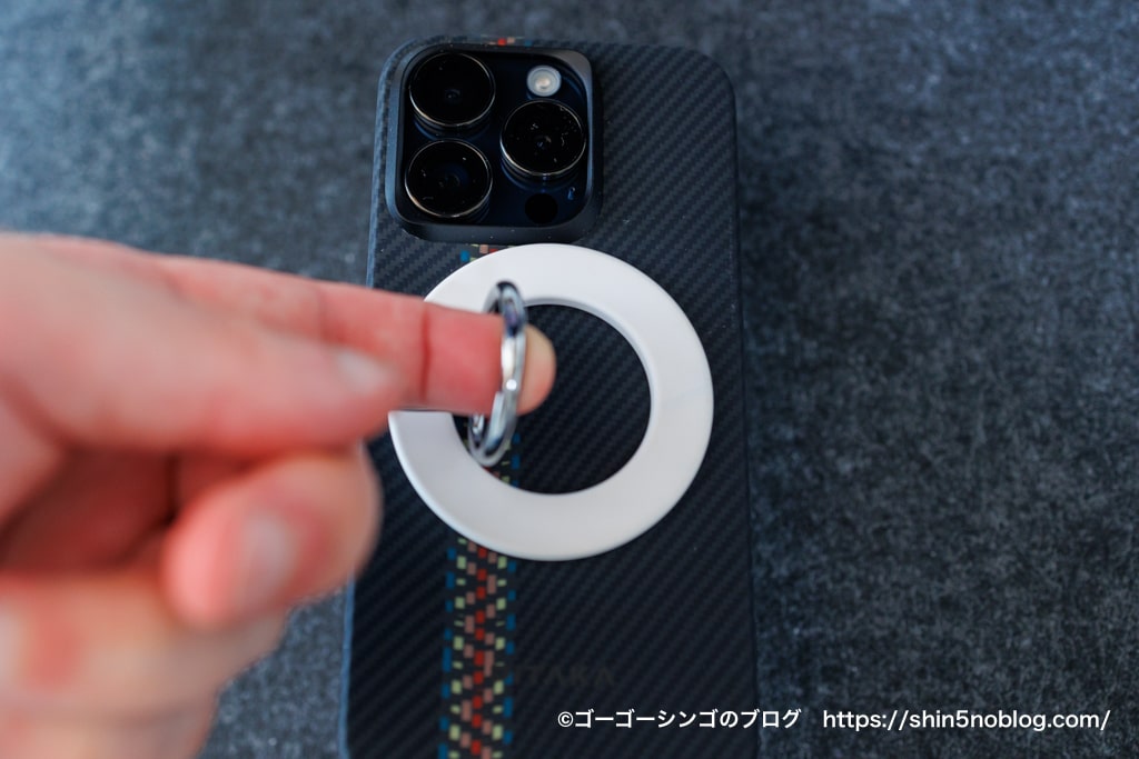 PITAKA MagEZ Case 4  iPhone 15 ProiPhone 15 Proのスマホリング