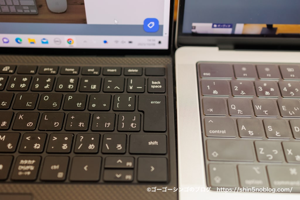 XPS 13（9310）とM2 MacBook Pro14との比較