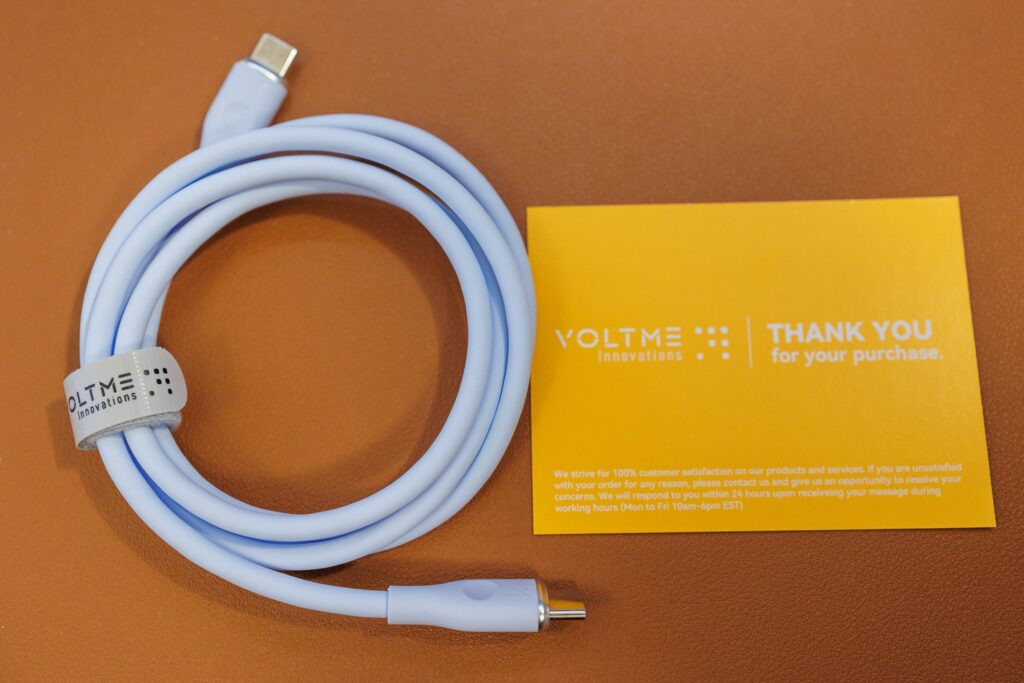 VOLTME  USB-C & USB-C ケーブル 1本 3A 60W対応