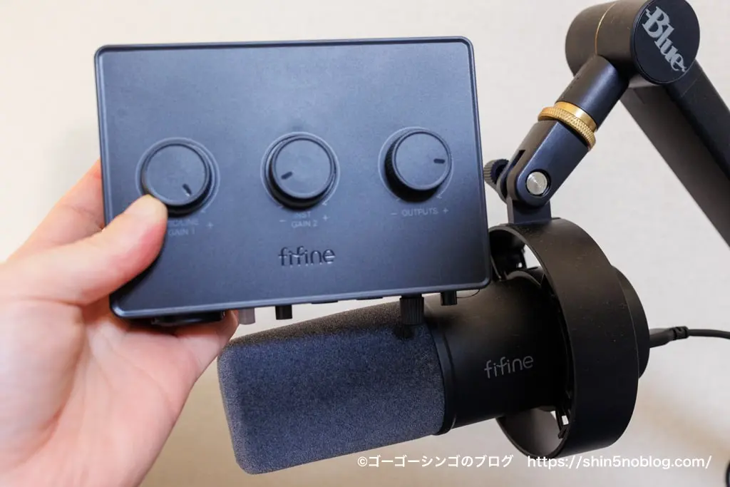 FIFINE オーディオインターフェイス Amplitank SC1レビュー！XLR