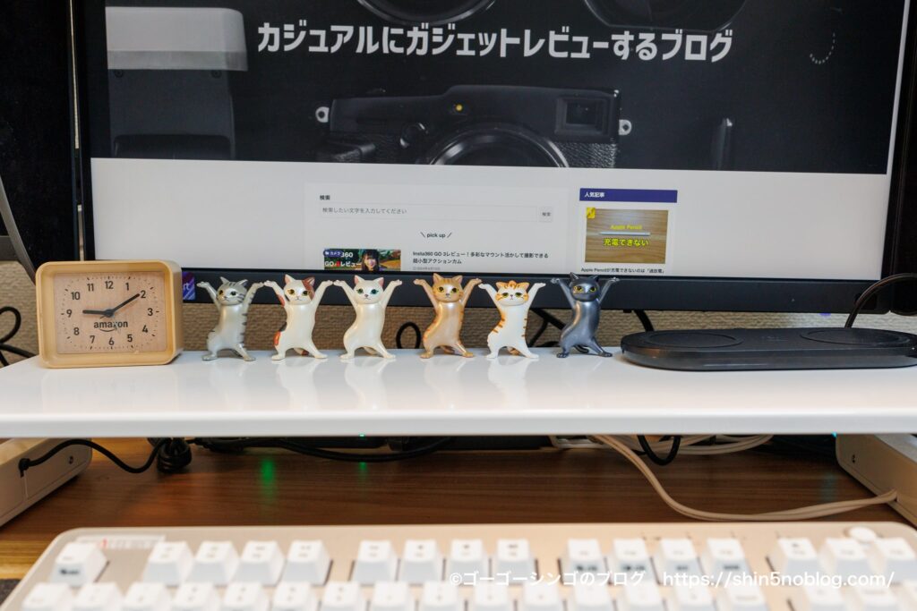 サンワダイレクト USBハブ付きモニター台