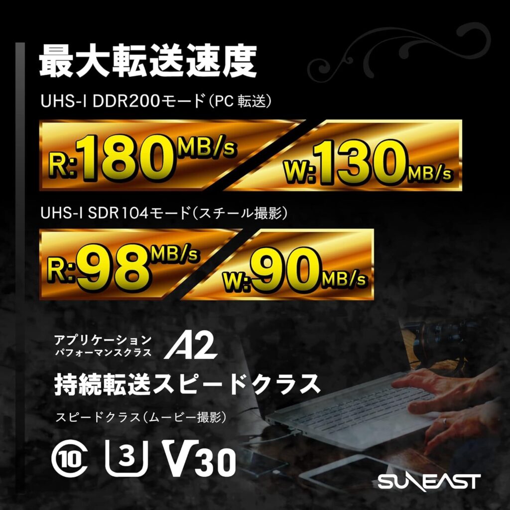 SUNEAST ULTIMATE PRO GOLD micro SDのスペック