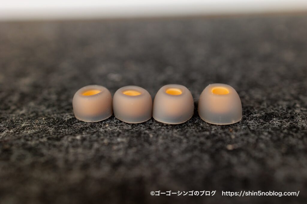 SOUNDPEATS Capsule3 Pro+のイヤーチップ