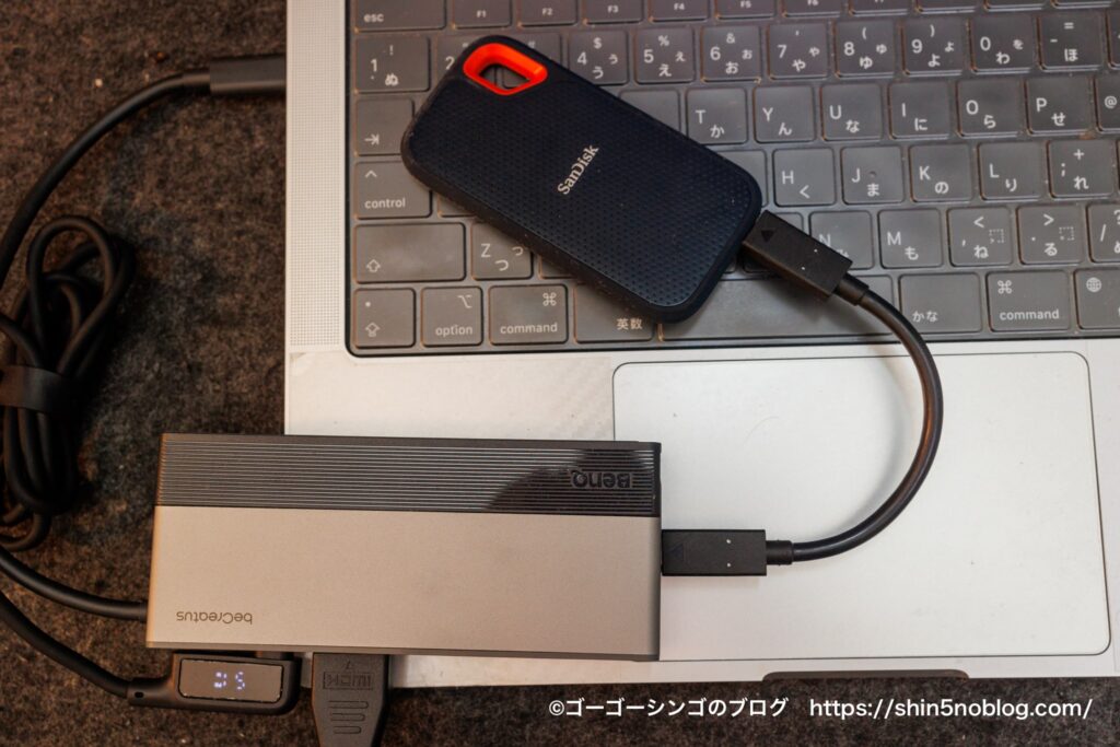 BenQ GR10 7-in-1 USB4 マルチハブの優秀な各種ポート類