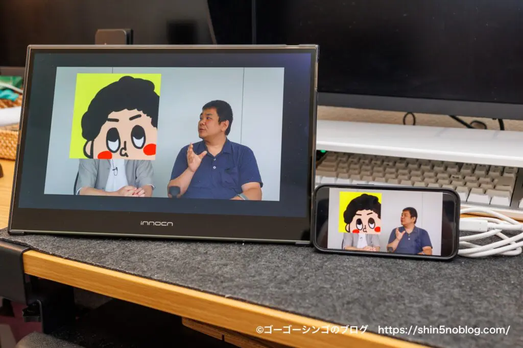 INNOCN 4K モバイルモニター 15.6インチレビュー！OLEDおすすめの