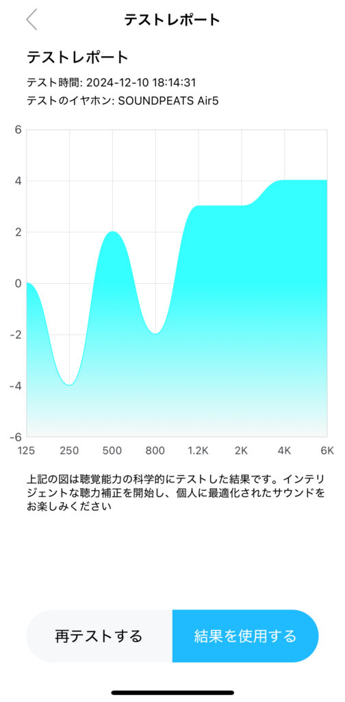 SOUNDPEATS Air5のアダプティブイコライザー