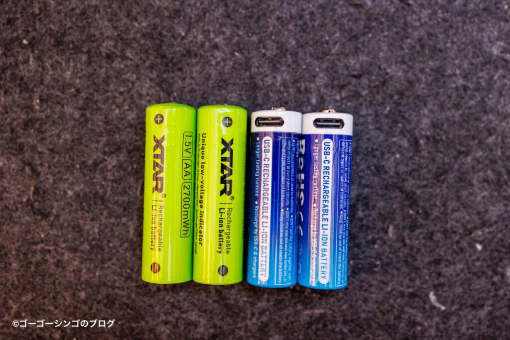 XTAR USB-C充電式単3リチウム電池