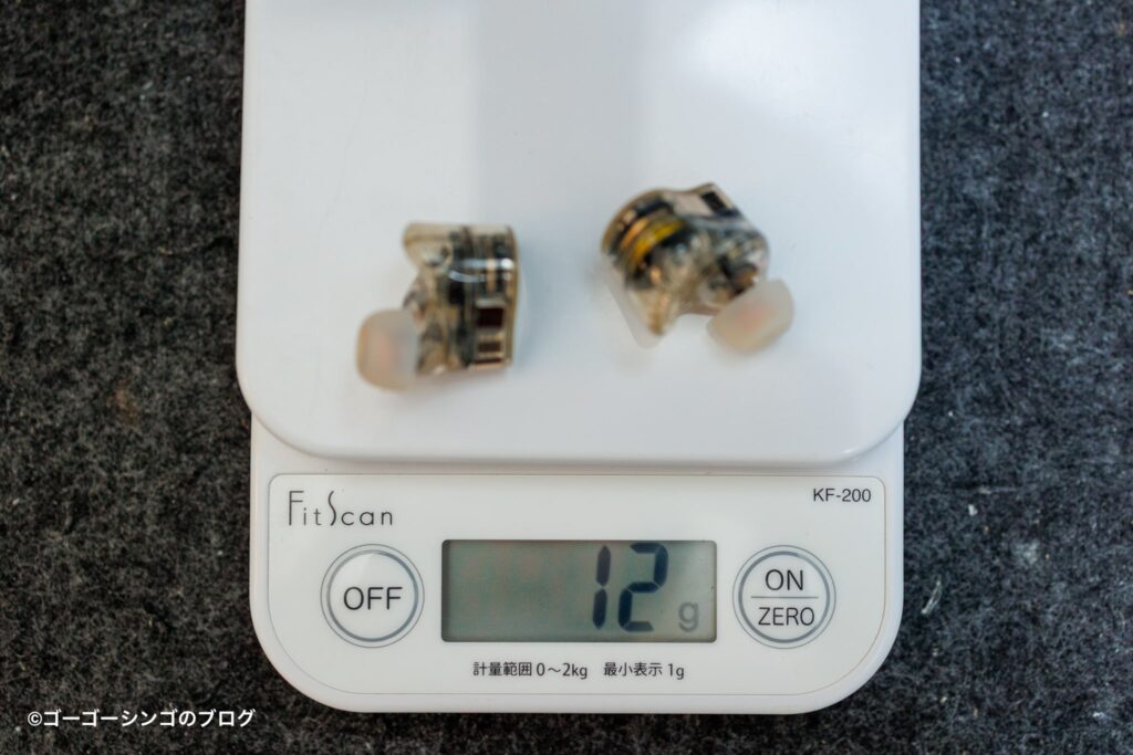SOUNDPEATS H3の重さ