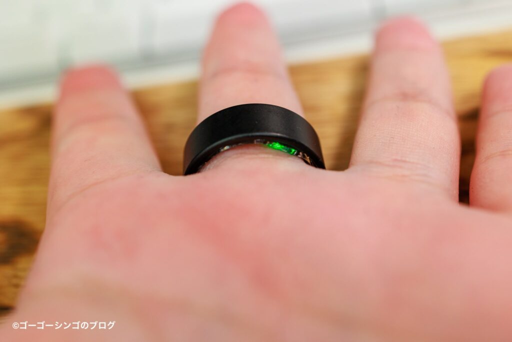 Smart Recovery Ringは緑色に光る