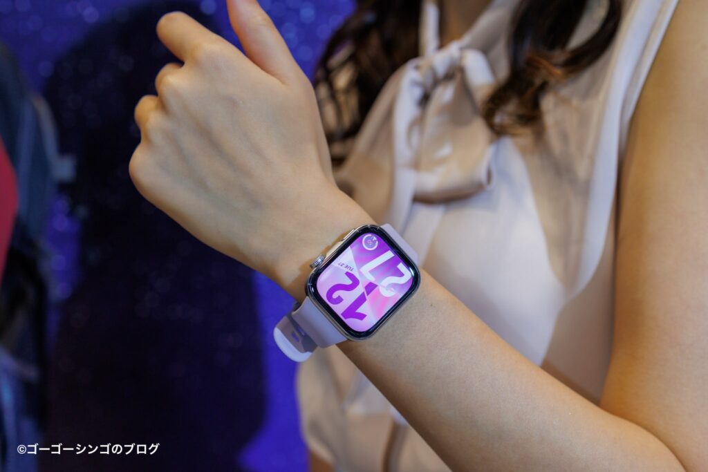 Huawei WATCH FIT 4 Proのモデル着用例