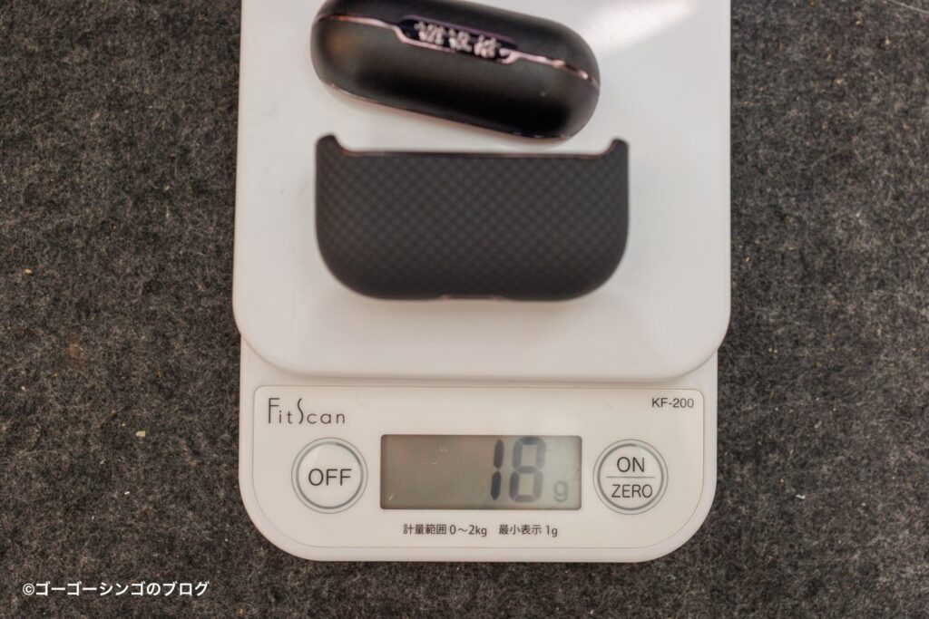 PITAKA AirPods Pro 2の重さ