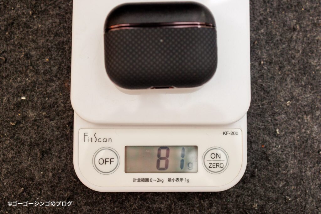 PITAKA AirPods Pro 2の重さ