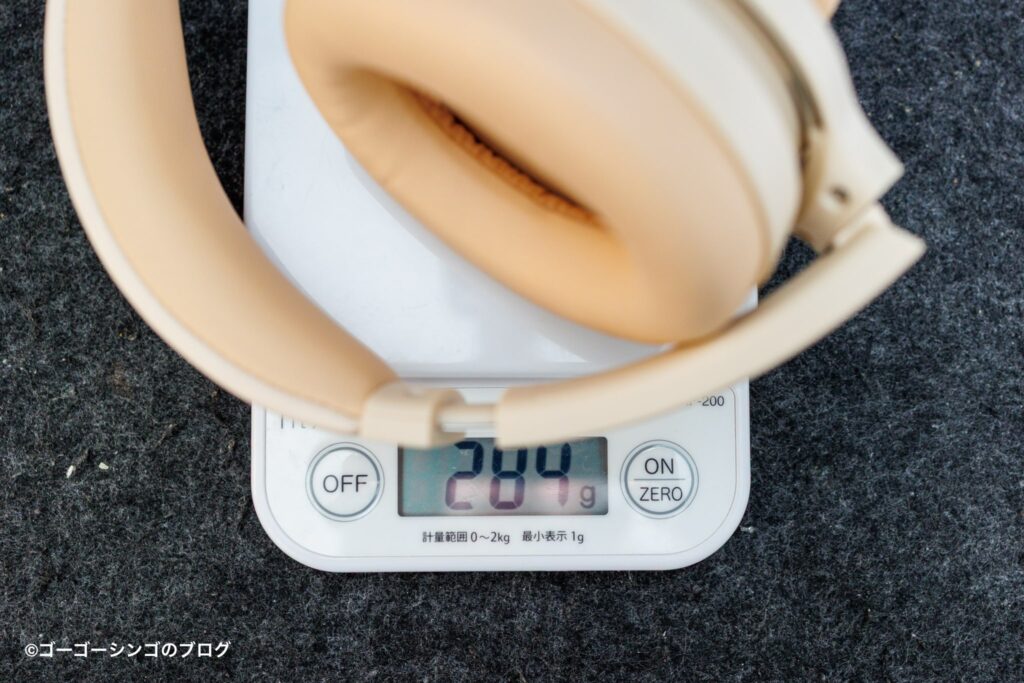 SOUNDPEATS Space Proの重さ