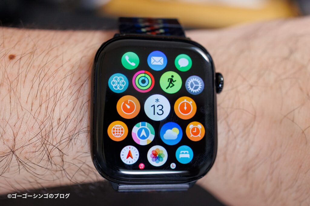 Apple Watchシリーズ10ジェットブラックのアプリ一覧