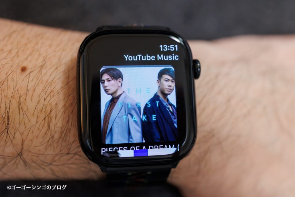 Apple Watchシリーズ10ジェットブラックの Music