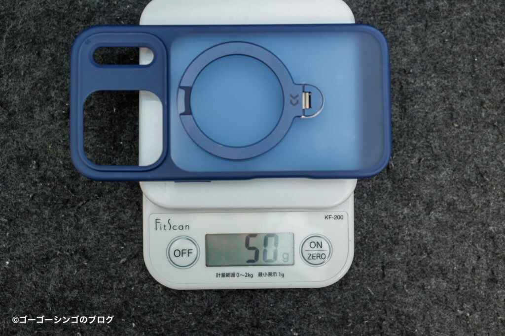 CASEKOO MagicStand Pro(iPhone17)の重さ