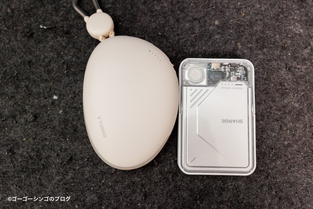 TORRAS FlexLine Pebbleと他社のモバイルバッテリーの違い