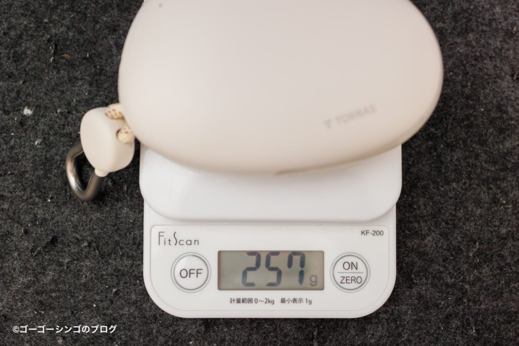 TORRAS FlexLine Pebbleの重さ