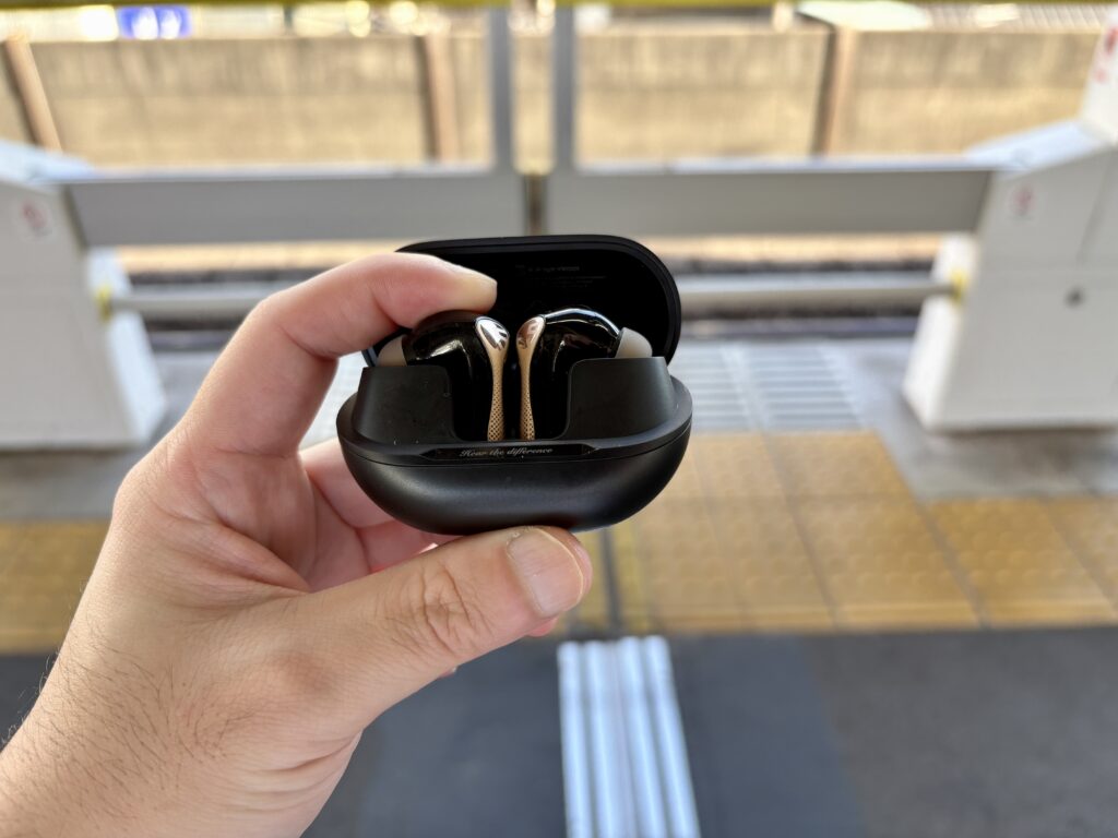 SOUNDPEATS Air5 Pro+の電車でのノイズキャンセリング