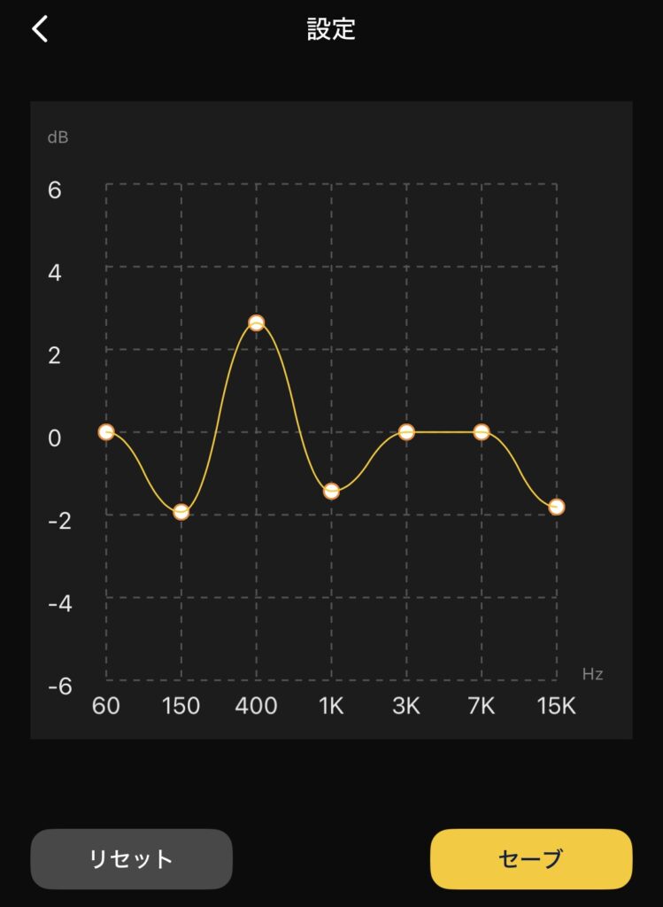 OpenRock Link 20のイコライザー