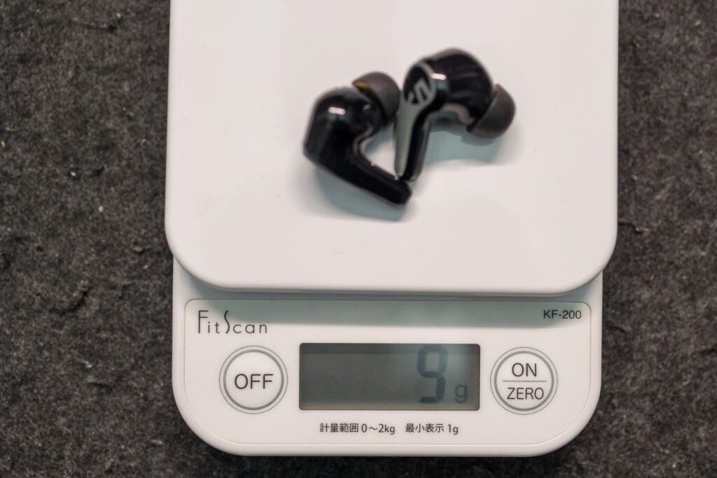 SOUNDPEATS C30の重さ