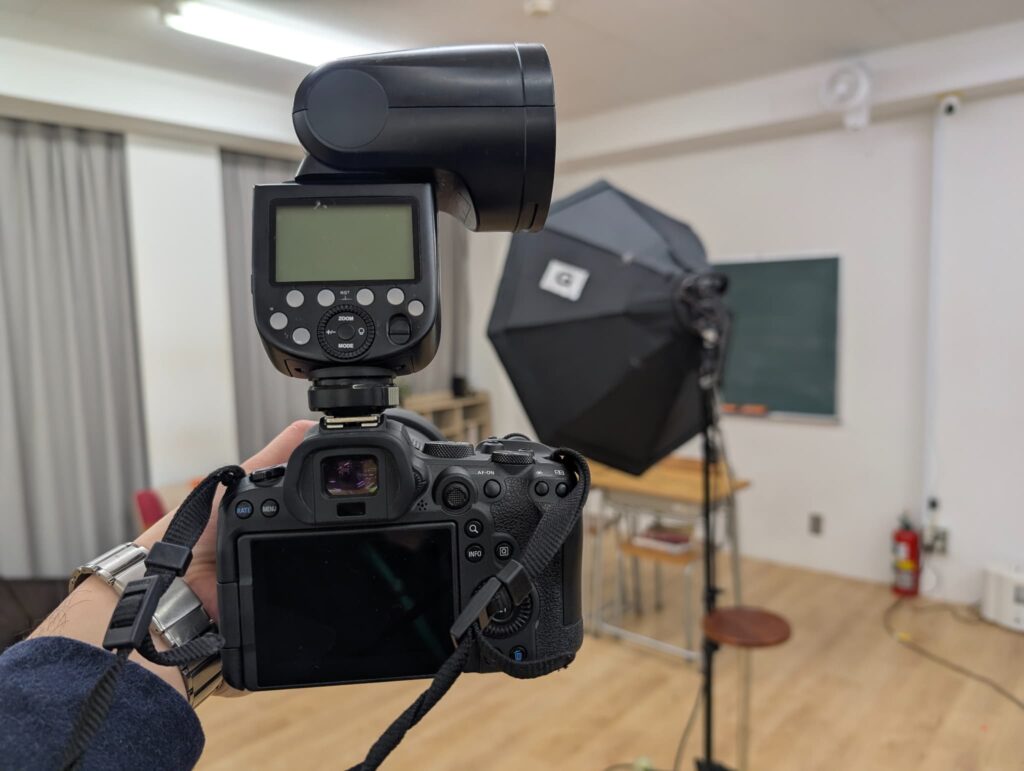 Canon EOS R6とGodox V1