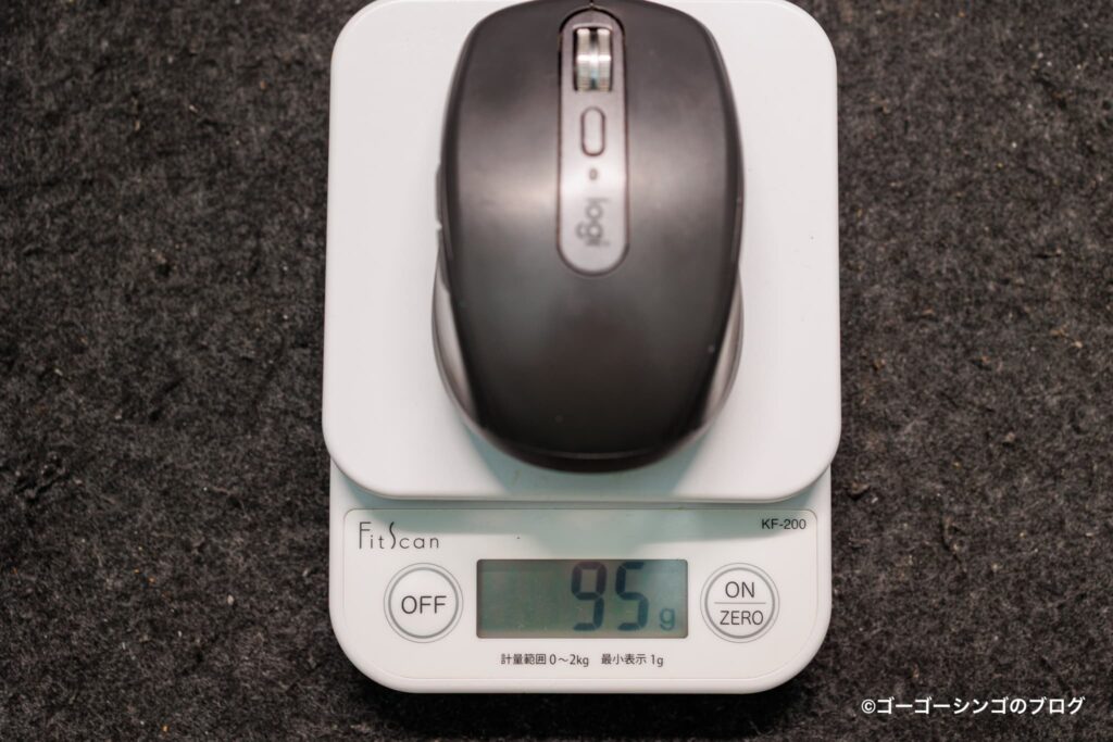 MX Anywhere 3Sの重さ