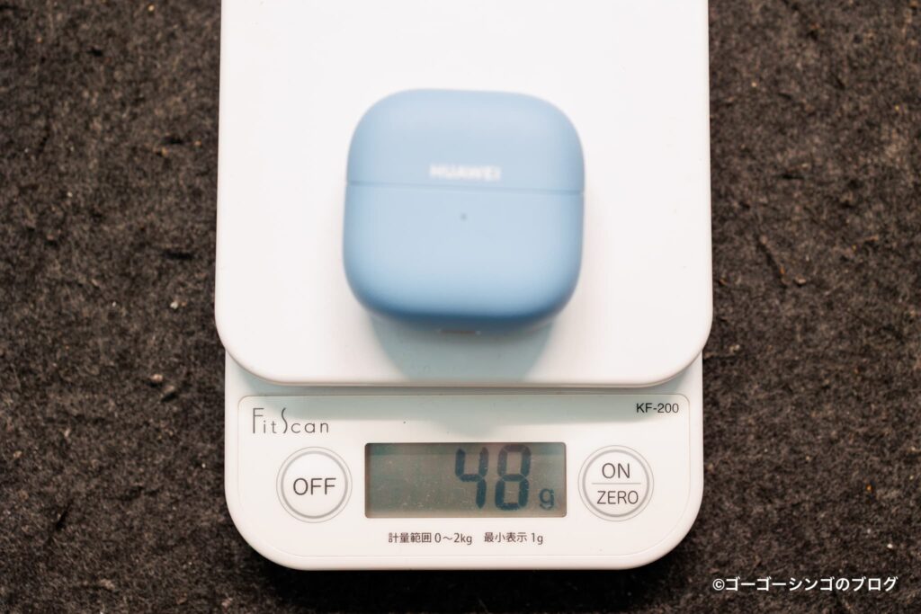 HUAWEI FreeClip 2の重さ（ケース込み）