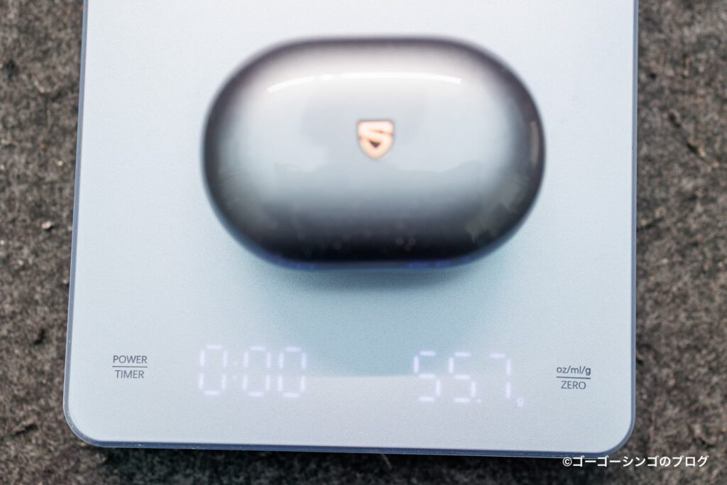 SOUNDPEATS Clip1の重さ