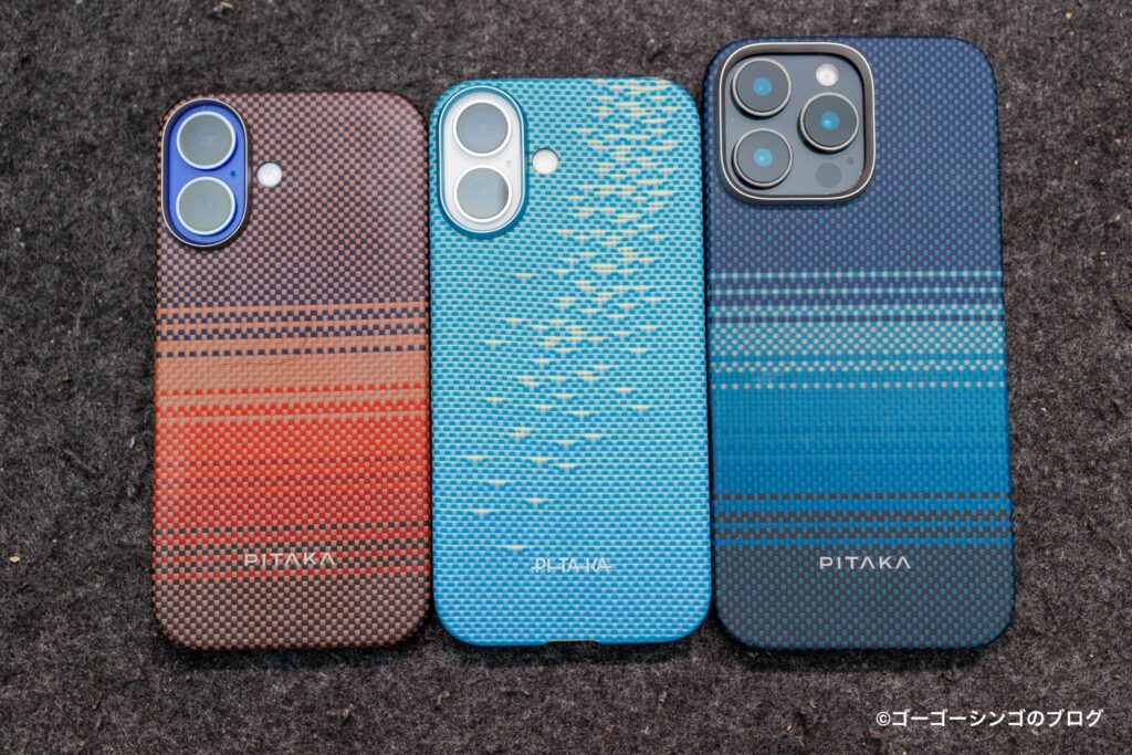 PITAKAのケースとiPhone装着例