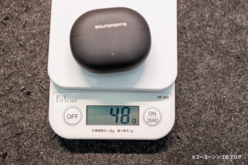 SOUNDPEATS UU2の重さ