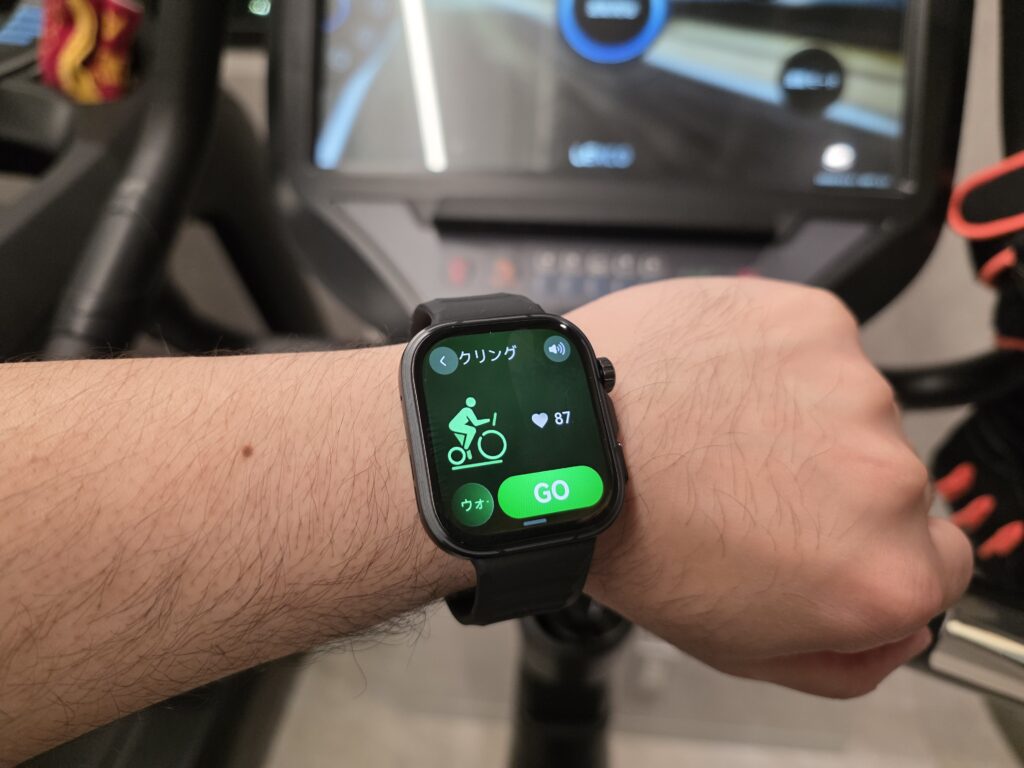 HUAWEI WATCH FIT 5 Proの屋内サイクリング