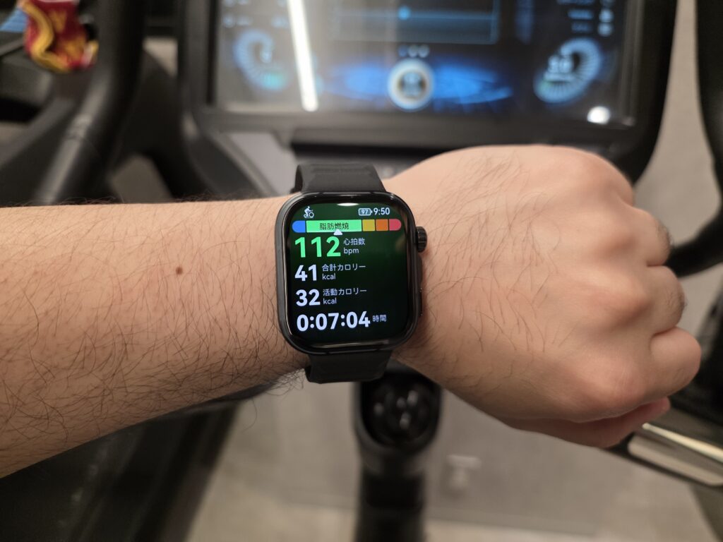 HUAWEI WATCH FIT 5 Proの屋内サイクリング