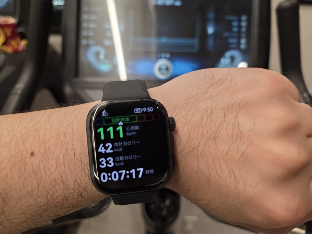 HUAWEI WATCH FIT 5 Proの屋内サイクリング
