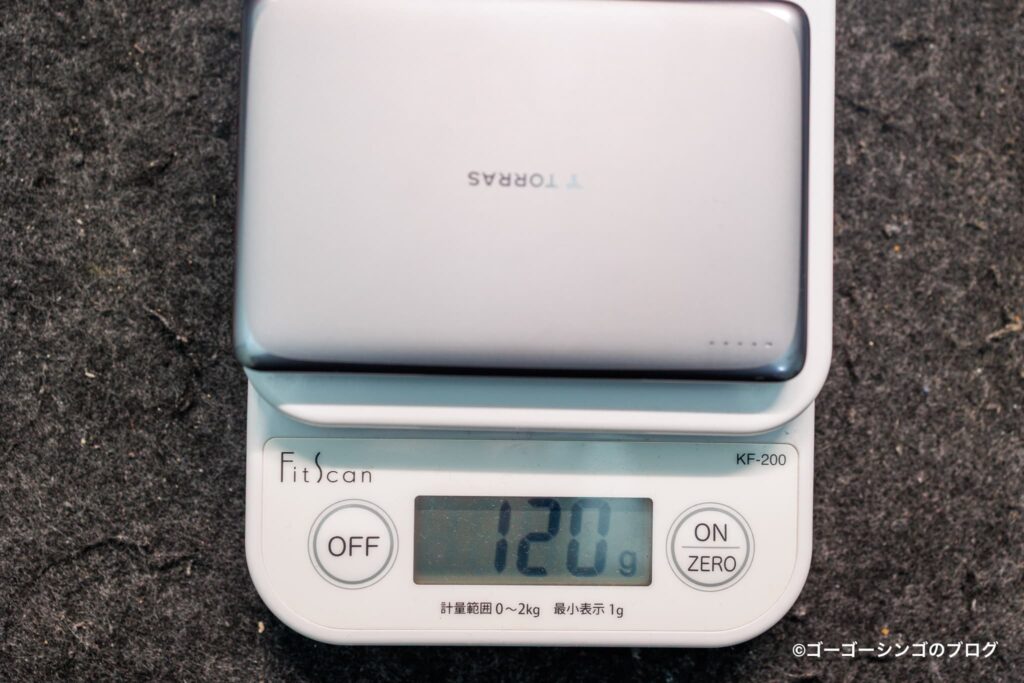 TORRAS MiniMagの重さ