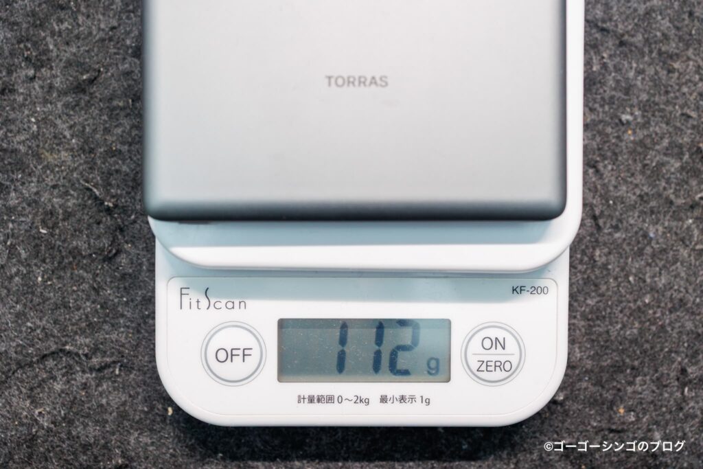 TORRAS MiniMagの重さ