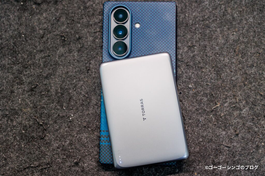 TORRAS MiniMag ProのGalaxy Z Fold 7装着