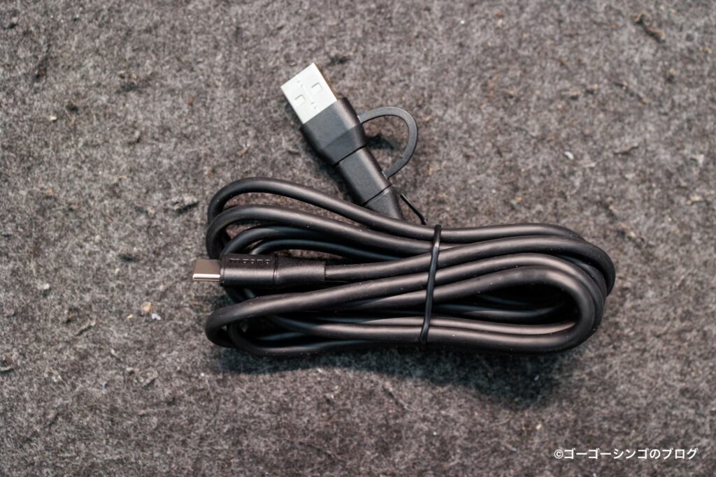 Maono PD200W HybridのUSB-Cケーブル