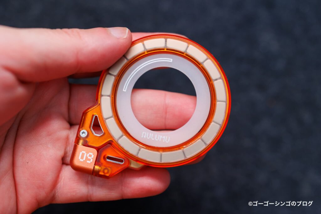 Aulumu G09 Ghostのオレンジのスケルトンデザイン