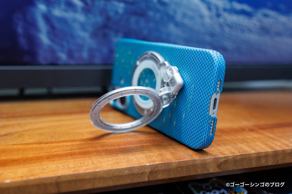 Aulumu G09 Ghostの横向きスタンド