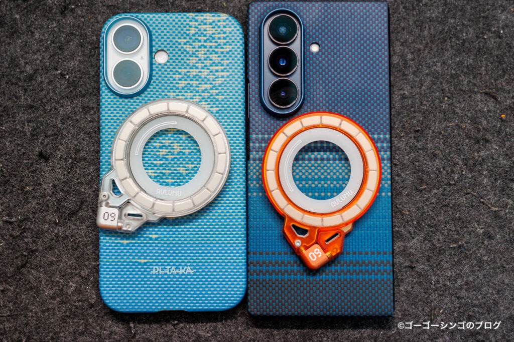 Aulumu G09 Ghostスマホ装着写真