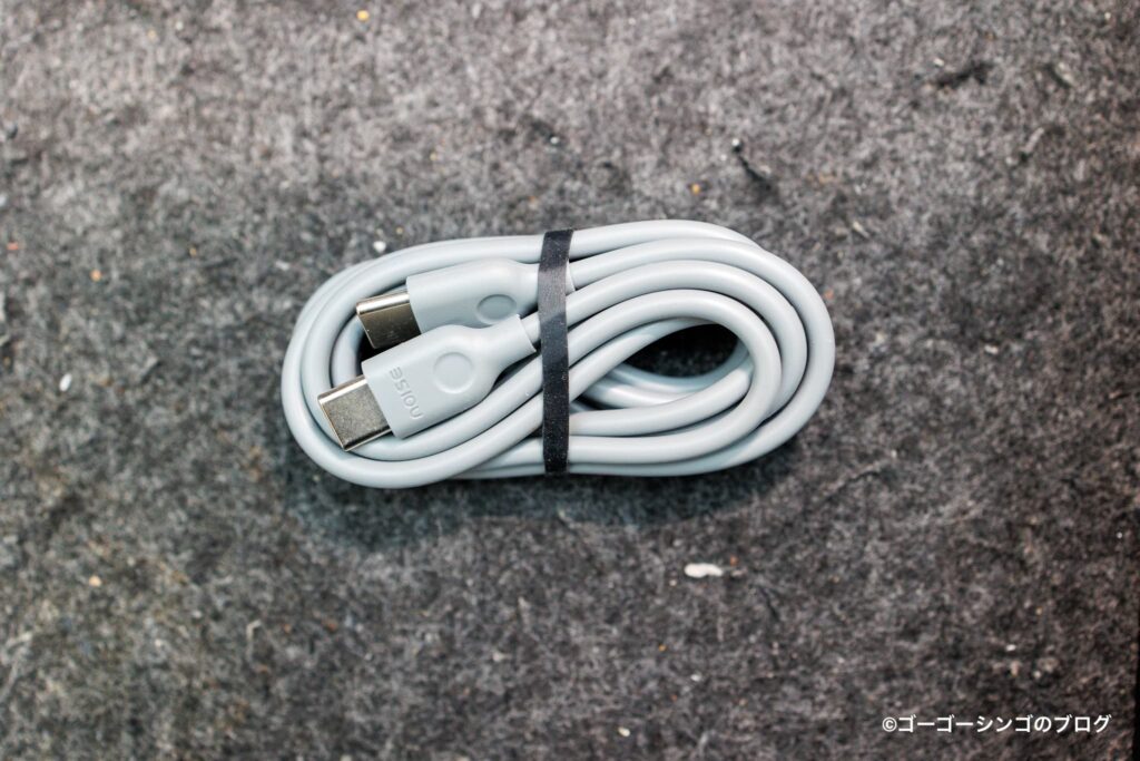 Noise Master Buds MAXのUSB-Cケーブル