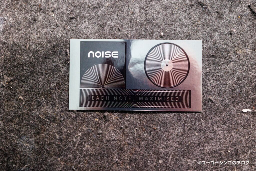 Noise Master Buds MAXのシール